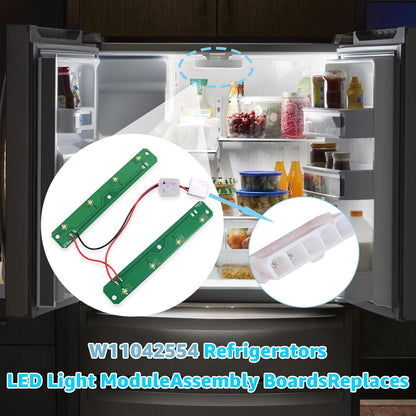 W11042554 LED Light Module Board for Whirlpool Amana Maytag Refrigerator, Replaces W11527432 W11333374