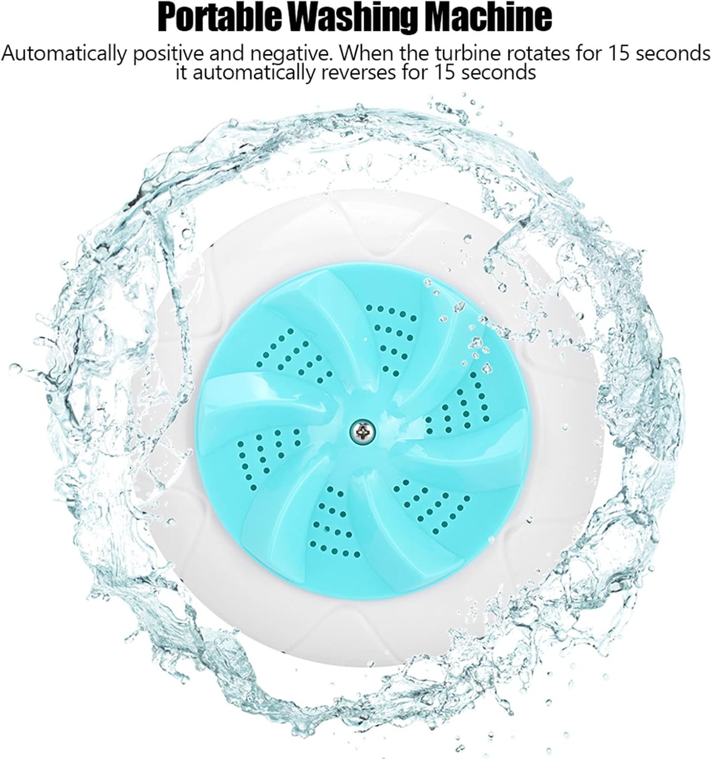 AYNEFY Ultrasonic Washing Machine, USB Powered Portable Turbine Washer for Traveling Camping Home College Dormitory