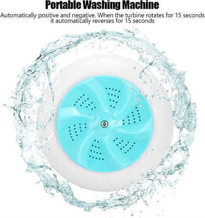 AYNEFY Ultrasonic Washing Machine, USB Powered Portable Turbine Washer for Traveling Camping Home College Dormitory