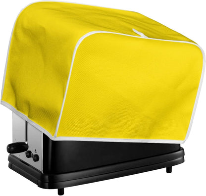 Yellow Toaster Dust Cover, Mini Kitchen Appliance Protector, 4 Slice Toaster Cover for Home Decor Gifts
