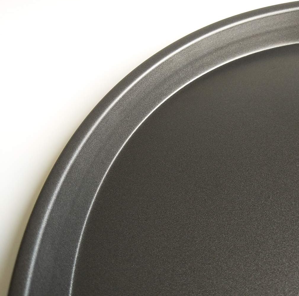 Carbon Steel Non-stick Round Deep Dish Pizza Pan, 10 inch Oven Tray for Homemade Pizza Baking