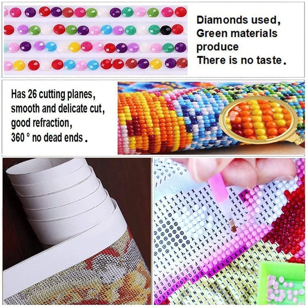 Generic DIYPAINTING 5D DIY Diamond Art Painting US Marine C Corps 12X16 Full Drill Round Drill Crystal Rhinestone Embroidery Pictures Arts Craft for Home Wall Decor Gift, DIYDECOR001