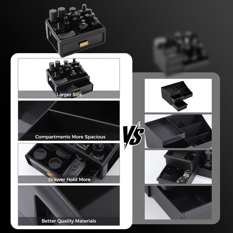 UJQSUN Cologne Organizer,Bathroom Organizer Countertop,Dresser Organizers,Perfume Tray,Under Sink Organizer,Cologne Stand,Perfume Holder,Colognes Stand for Men,Mens Organizers,Gifts for Men