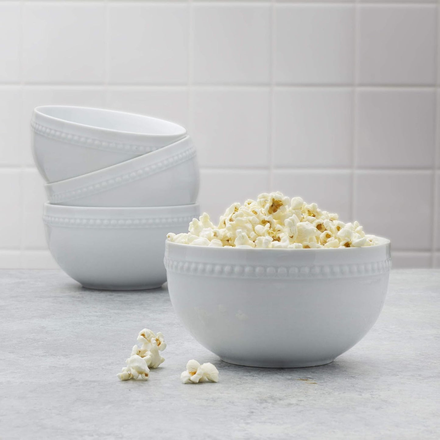 26 Everyday White Ounce Porcelain Soup Cereal Bowls