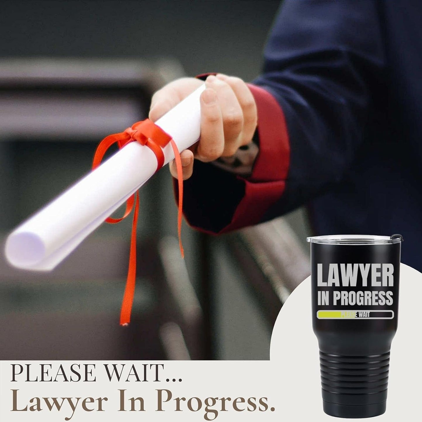 Onebttl Stainless Steel Tumbler 30 OZ - Perfect Lawyer Gifts for Men & Law School Students, Ideal for Birthdays