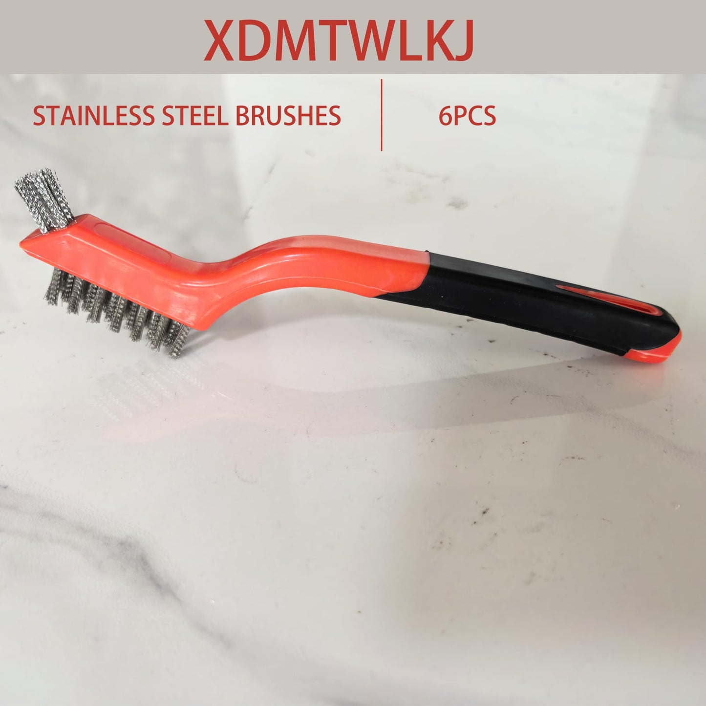 6 Pcs Wire Brushes for Cleaning, Stainless Steel Bristles Scratch Brush Set for Polishing, Rust Removal & Deep Cleaning