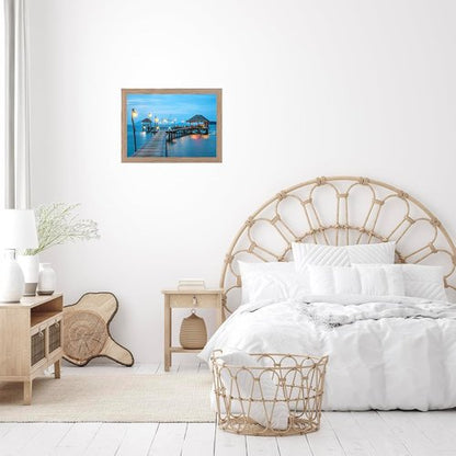 JCJMY 11x13 Rustic Brown Picture Frame - Versatile Wall Mounting for Horizontal or Vertical Display