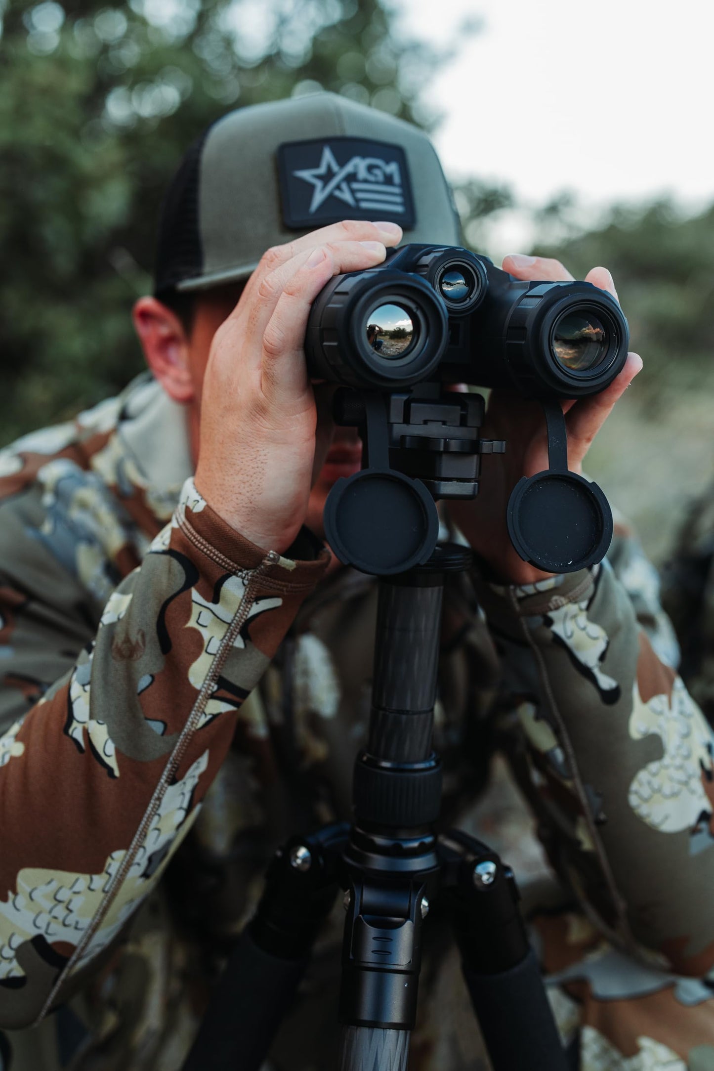 AGM Global Vision ObservIR LRF 25-256 Fusion Thermal Imaging & CMOS Binocular with Built-in Laser Range Finder, 12 Micron 256x192 (25 Hz), 4K, 25 mm Lens.
