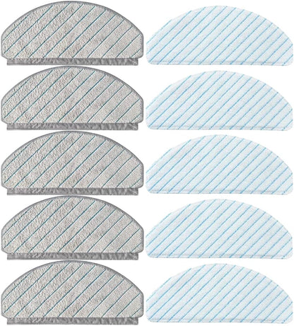 10 Pack Replacement Mop Cloth Pads for ECOVACS DEEBOT OZMO T10/T10 Plus Robot Vacuum