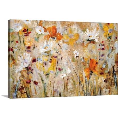 CANVAS ON DEMAND Jostle Canvas Wall Art Print by Jill Martin, Contemporary, Home Decor, Floral, Flowers, Artwork,60" x40in