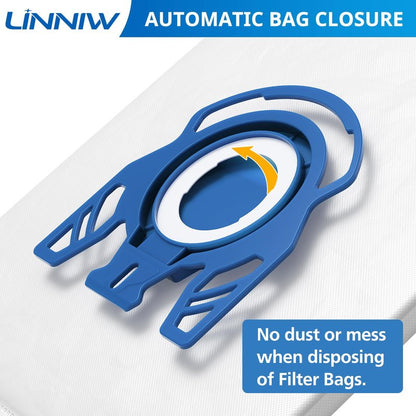 20 Pack 3D Airclean GN Vacuum Bags Compatible with Miele Classic C1, Complete C1, Complete C2, Complete C3, S227 S240, S270, S400, S2, S5, S8 Series Canister Vacuum Cleaner