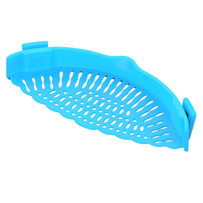 Silicone Pasta Strainer Insert - Clip On for Pots & Pans - Easy Pasta Draining