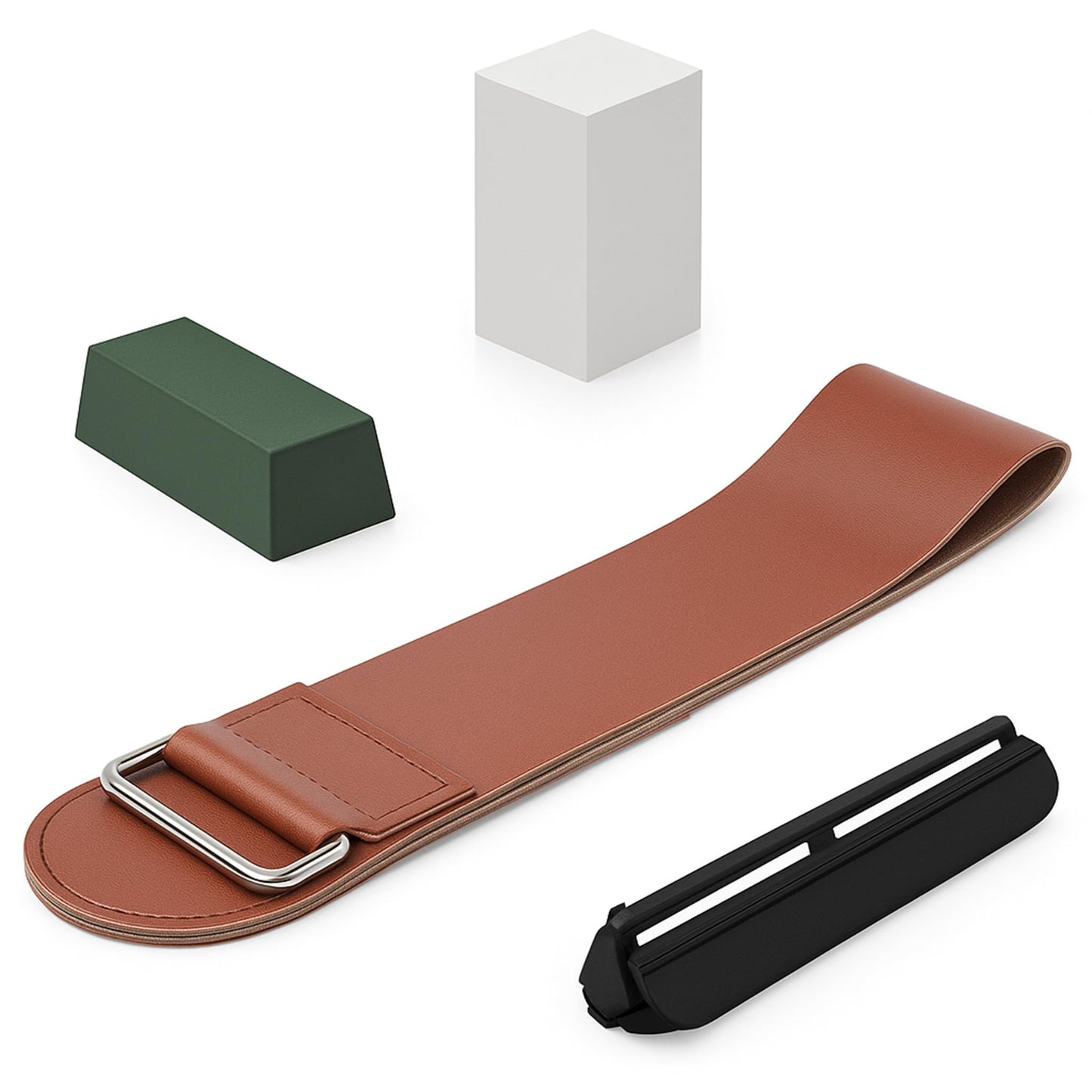 Seido Knives Professional Whetstone Set, Knife Sharpening Stone Kit Dual Grit Whetstone 400/1000 3000/8000 Knife Sharpener with Leather Strop