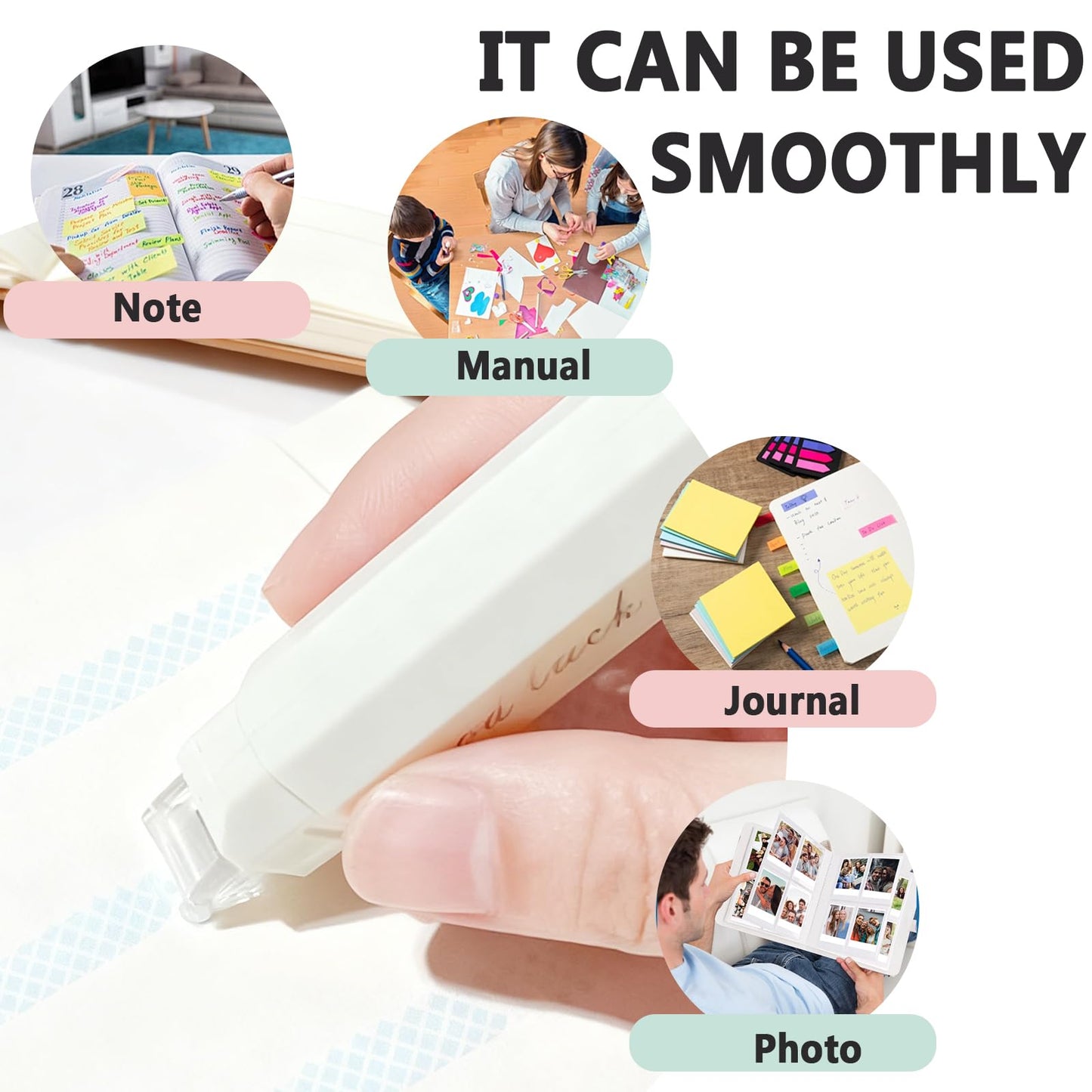 Shgxjjnb 16 Pack Double Sided Tape Pen, Multicolor Double Sided Tape Roller, Glue Pen, Glue Tape for Scrapbooking, Suitable for Present Wrapping, DIY Crafts