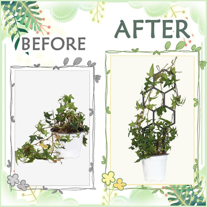 KOYILTD 4 1) Pcs Trellises for Climbing Plants Indoor Metal Climbing Plant Support Metal Plant Trellis for Pots Garden