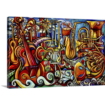 CANVAS ON DEMAND Music Canvas Wall Art Print by Xavier Cortada, Home Decor, Artwork,60" x40in
