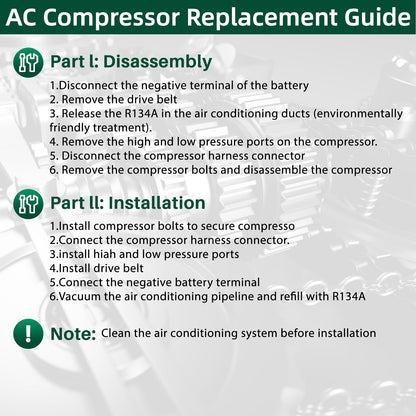 NEXAGEBIUS 60-03239NA Air Conditioning AC Compressor Compatible with 2010-2013 Dodge Ram 1500 5.7L engine, 2014-2018 Ram 2500 and 3500 5.7L and 6.4L engines Replace 030313 1026191 140450C