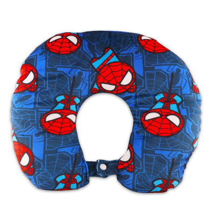 Spiderman Travel Blanket and Pillow Set - Bundle with Spiderman Blanket, Pillow, Stickers, More | Spiderman Travel Accessories for Kids