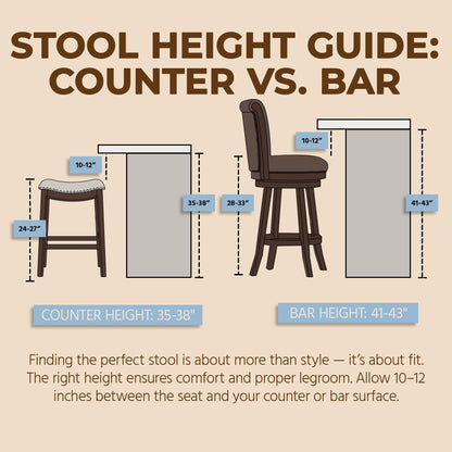 ROME + OAK Runyan 31" Swivel Bar Stool, High Back Barstool in Dark Walnut Finish with Vintage Brown Vegan Leather Seat