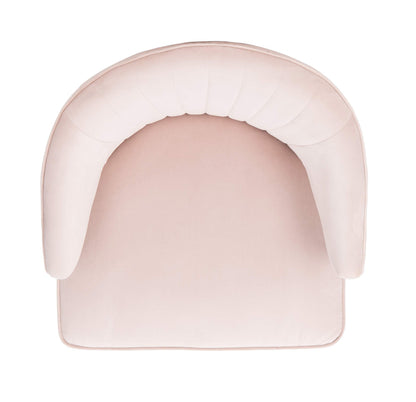 Safavieh Home Stazia Retro Glam Blush Pink and Black Wingback Accent Chair