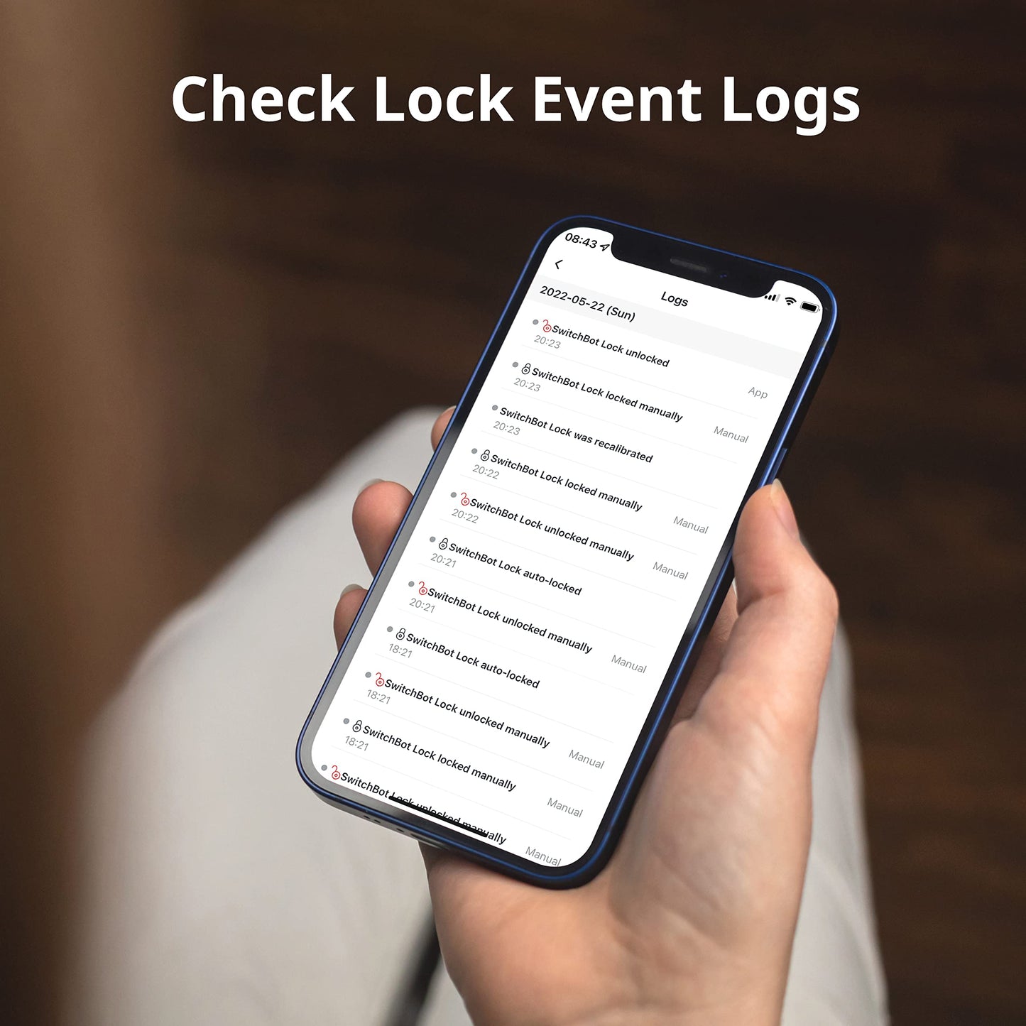 SwitchBot Smart Lock WiFi, Keyless Entry Door Lock, Smart Door Lock Front Door, Electronic Smart Deadbolt, Fits Your Existing Deadbolt in Minutes,Great for Airbnbs, Vacation Rentals and More