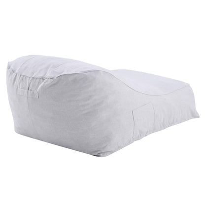 Christopher Knight Home Hilar Outdoor Bean Bag Chair, Fabric Bean Bag Lounger for Adults and Kids, Outdoor Comfy Reading Chair, Patio Lounge Sofa for Poolside Garden, Gray