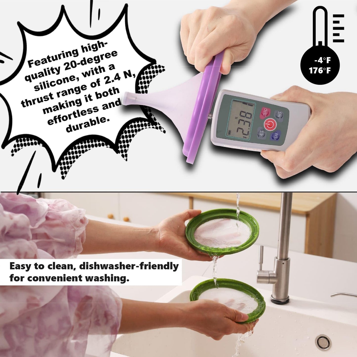 Erehere 4-Piece Airtight Food Storage Containers Set – Avocado Saver, Onion Keeper, Silicone Kitchen Organizers for Fridge, Reusable & Leak-Proof to Lock in Freshness