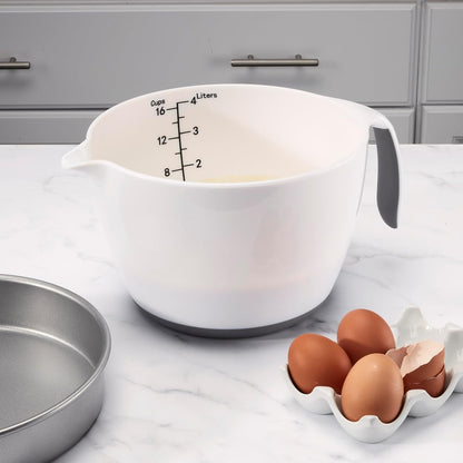 Cuisinart 4qt. Batter Mixing Bowl, White & Grey, 4 Quart