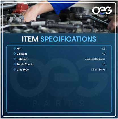 OEG Parts New Starter Compatible with Briggs and Stratton 11HP-18HP 393499 497401 494198 494990 Toro Compatible with John Deere Cub Cadet AM106883 AM38136 AM39285 SBS0004 41022005 41022005R 41022015