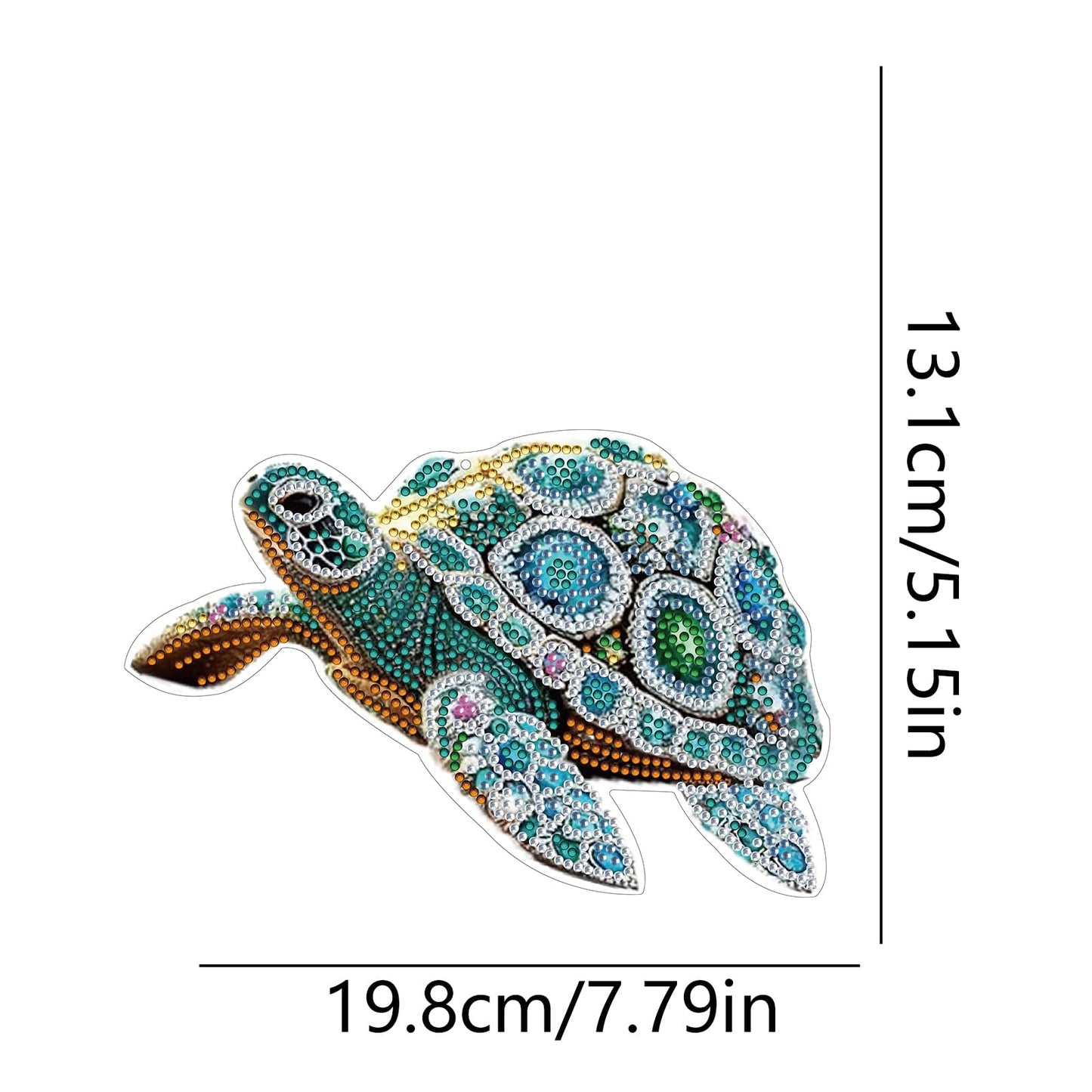 STGLCR Sea Turtle Suncatchers Special Shape Diamond Painting Kits for Beginner,Crystal Rhinestones Diamond Dots Diamond Art DIY Kits for Adults Painting Pendant Ornament for Home Wall Decor 7.8inch