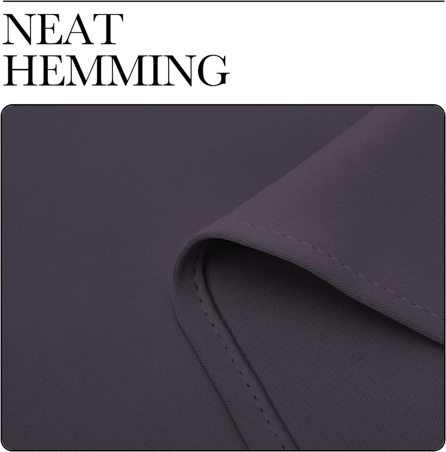 NICETOWN Greyish Purple Blackout Curtains - Thermal Insulated Drapes for Small Windows | 63" Length, 2 Panels