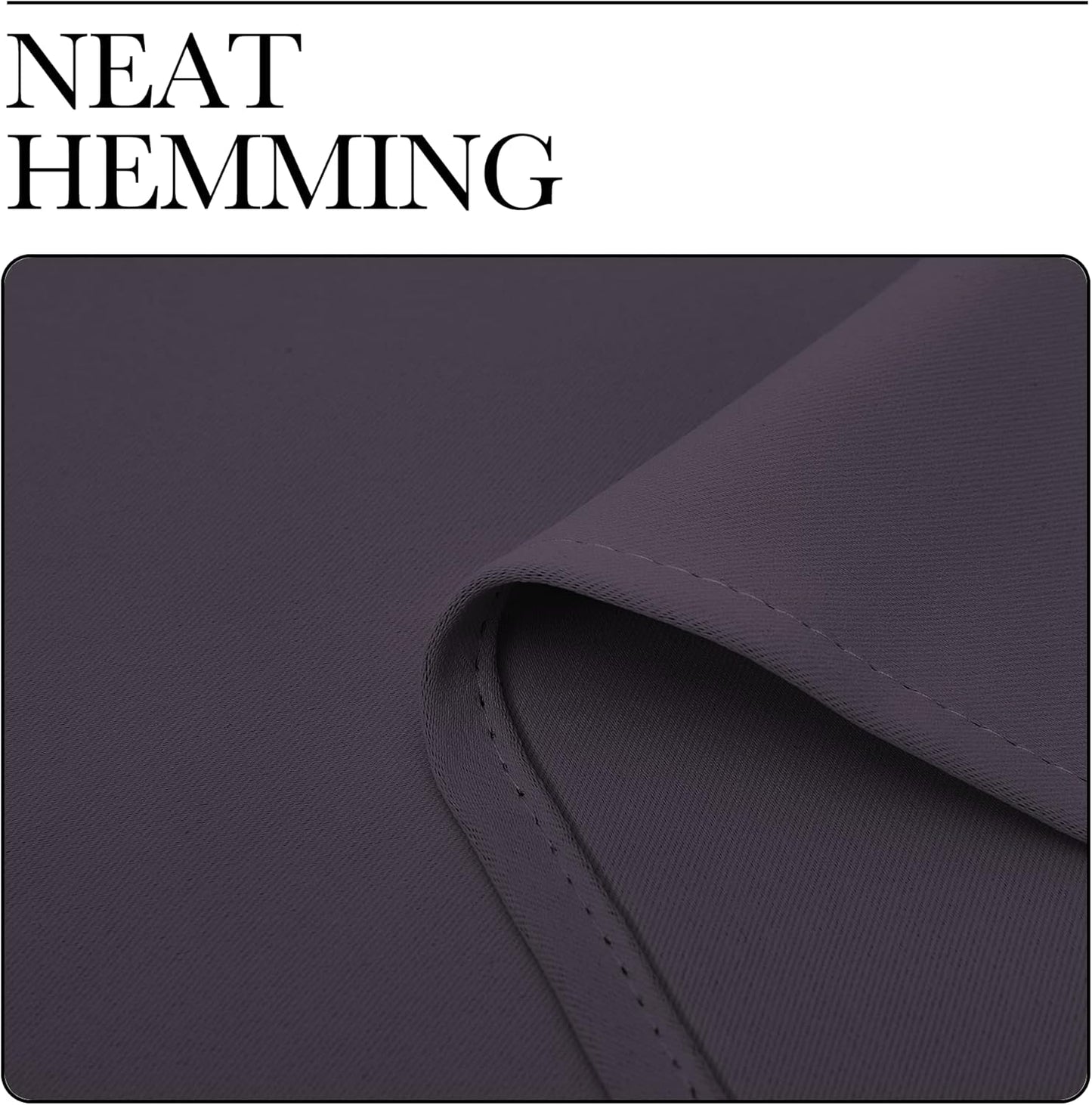 NICETOWN Greyish Purple Blackout Curtains - Thermal Insulated Drapes for Living Room | 78" Length, 2 Panels