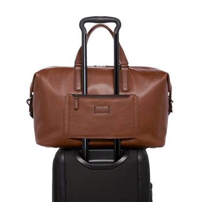 TUMI - Harrison Nelson Duffel - Men's Business & Travel Bag - Spacious Interior - 11.0" X 20.5" X 8.5" - Cognac Leather
