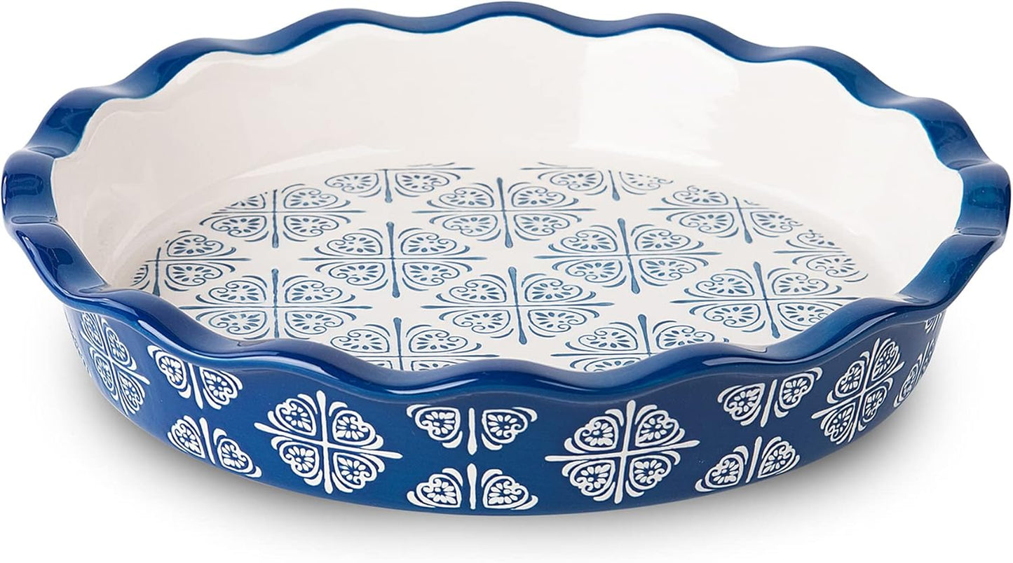 Wisenvoy Ceramic Pie Pan, Pie Dish, Pie Plate, Molde de cerámica para tartas