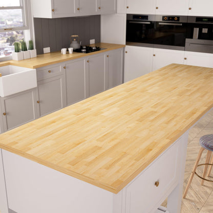 Kitchen Island Butcher Block Countertop – 6FT Solid Birch Wood Slab Unfinished Butcher Block Island Top for Kitchen Countertop, Dining Island, Prep Table & DIY Furniture Projects