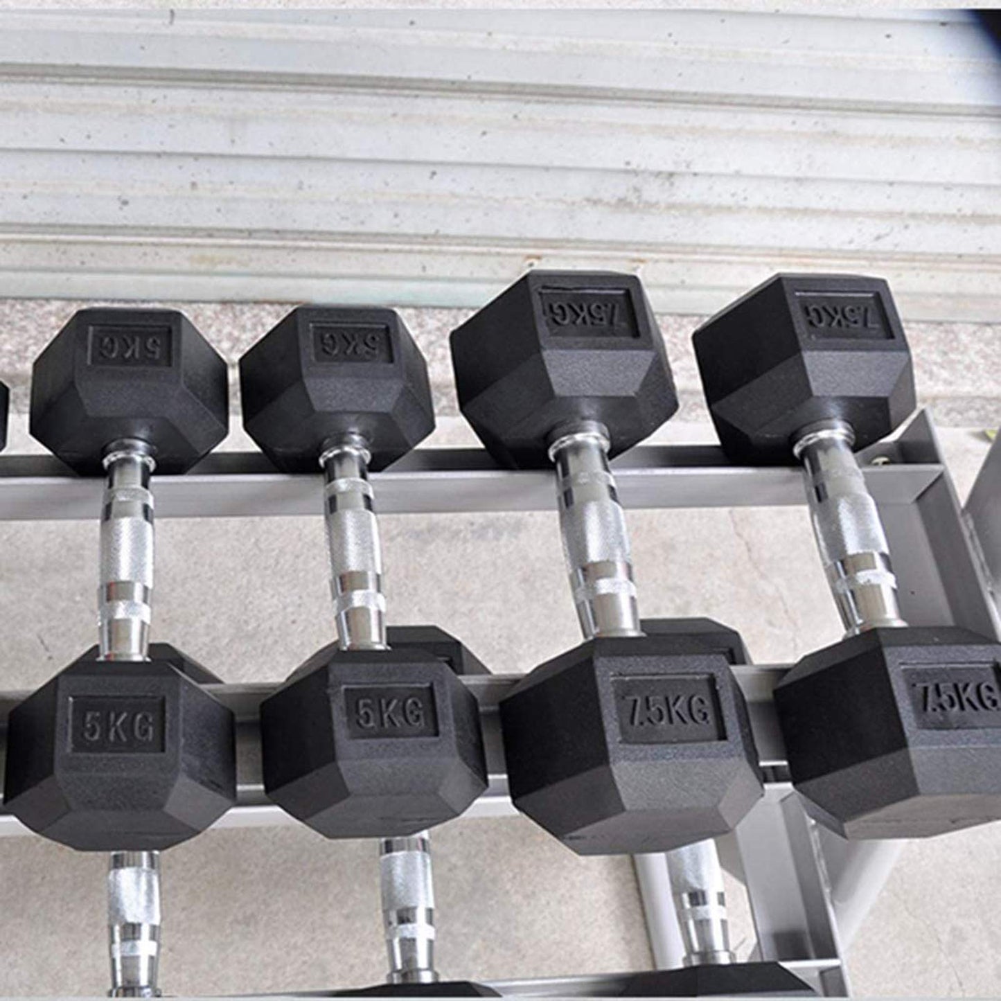 EliteBloom Dumbbell Rack/Home Commercial Fitness Equipment Storage Rack/Fixed Dumbbell Display Rack,Black