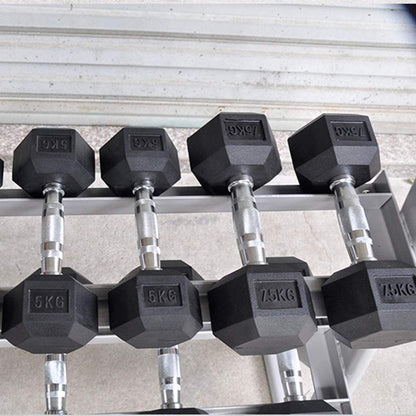 EliteBloom Dumbbell Rack/Home Commercial Fitness Equipment Storage Rack/Fixed Dumbbell Display Rack,Black