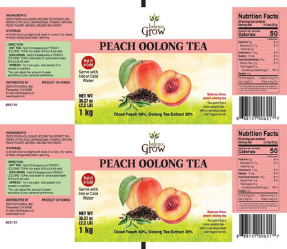 Balance Grow Peach Oolong Tea 2.2 lbs (35.27 OZ)