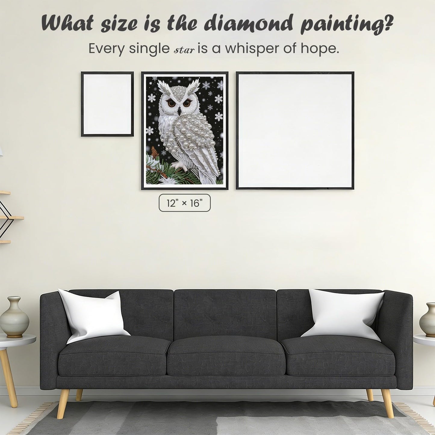 SuuTang 5D Diamond Art Pearl Painting Kits for Adults, Special Shaped Owl Beaded Art Kit for Beginners, 13.8X17.8inch, DIY 3D Plastic Pearl Diamond Dots Gem Art Craft, Home Wall Decor Gift