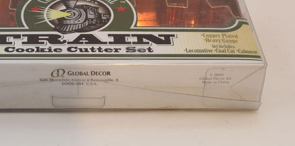 Train Cookie Cutter Set, 3 Piece Copper Plated