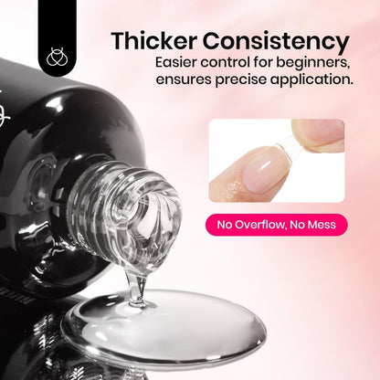 Beetles Gel Nail Extension Kit Almond Shape, Easy 9 in 1 Glue Uv Led Set Etch X Nail Tips Short Almond Half Matte Tips, Gift for Women & Girls, 504 pcs