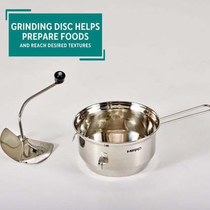 Mirro 50025 Foley Stainless Steel Healthy Food Mill Cookware, 3.5-Quart, Silver -