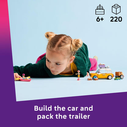 LEGO Friends Friendship Road-Trip Travel Car Toy - Buildable Storytelling Playset with Pretend Play Toys and Puppy Figurine - Fun Birthday Gift Idea for Girls & Boys, Ages 6+ - 42659