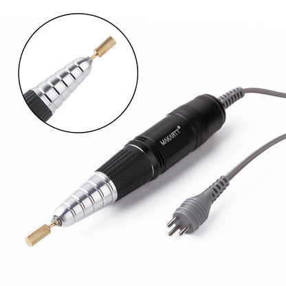 Makartt Nail Drill Handpiece for Up200 Machine:Professional Electric File Remove Gel Polish Poly Nail Gel Black B-05 Removing for Removing Acrylic Nail Polish Acrylic Nail Tools Black