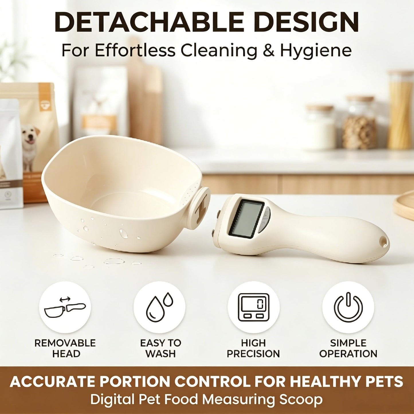 2PCS Digital Measuring Spoon Scale, Electronic Measuring Food Spoon Scale with LCD Display, 800g / 0.1g High Precision Household Weighing Scoop for Kitchen Cooking, Baking