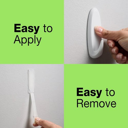 FrogTape reMOVEables Heavy Duty Wall Hooks - No Damage & Easy to Remove - White | Holds Up to 5 lbs (Pack of 1)