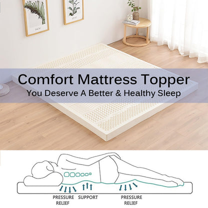 Premium Natural Latex Mattress Topper, 7.5cm Thick, Portable Folding Mattress for Single, Twin, Full, Queen, King Sizes - Japanese Tatami Roll Mat for Dormitory & Home Use, 120x190cm