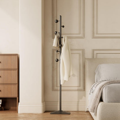 ZHBHYZ coat rack freestanding,coat rack stand with 7 Hooks and Metal Base for Bags, Hats.Coat Tree Coat Hanger Stand for Home Office Hall Entryway