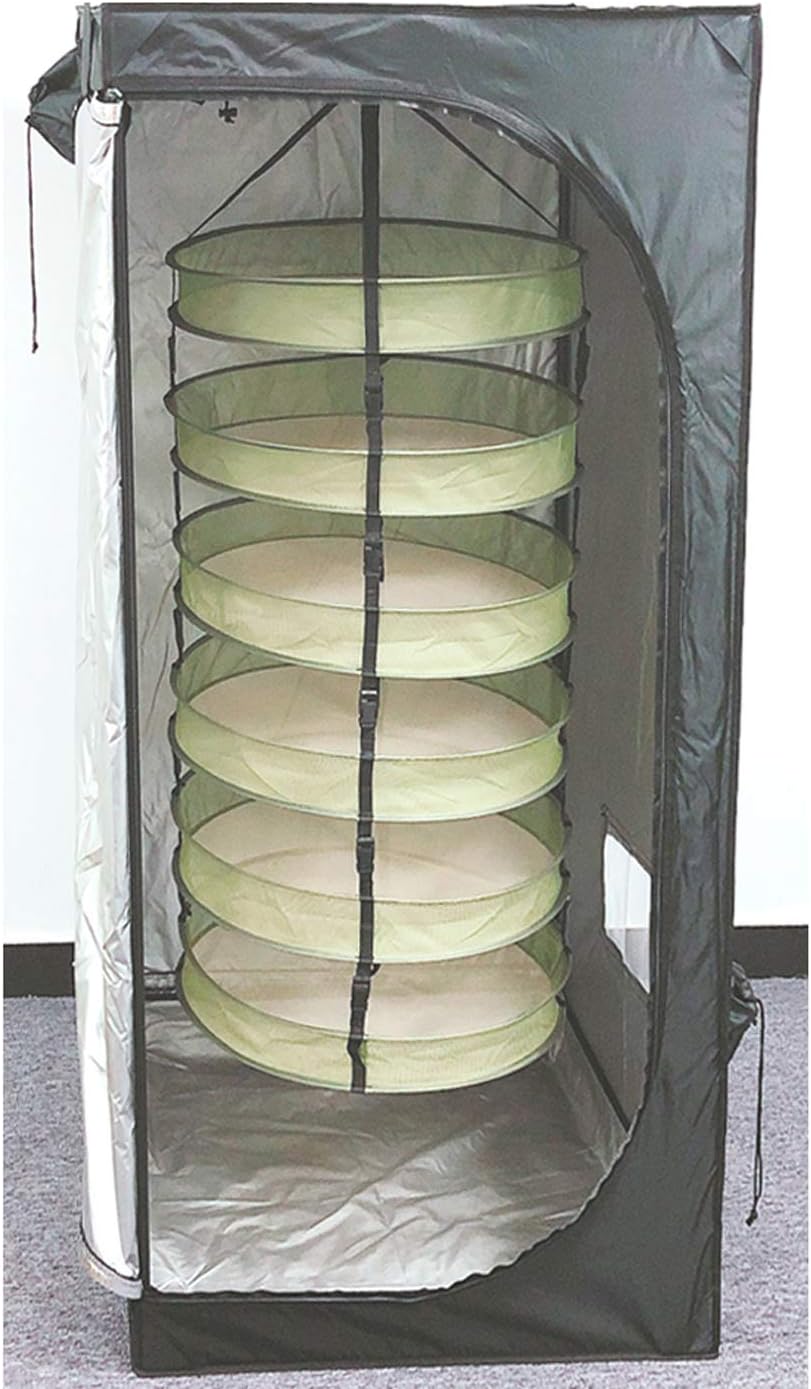 2 (2 HORTIPOTS Hanging Drying Racks FT Mesh Herb Dryer for Herbs and Clothes FT Diameter, Green)