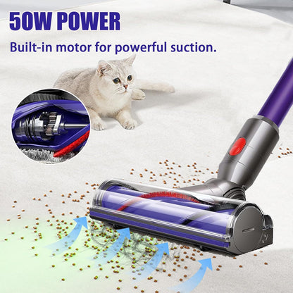 Direct Drive Cleaner Head Turbine Tool for Dyson V7 V8 V10 V11 V15 Cordless Vacuum Cleaner Replacement